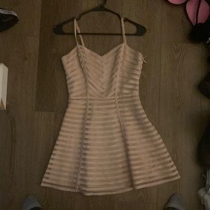 Short Bebe blush pink dress